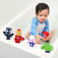 Marvel Spidey & Friends - Plus Avengers - 5 Piece Bath Squirter Bucket Set -Bath Toys for Baby and Toddlers - Includes Organizer Bucket - Store Bath