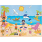 Day at The Beach Sticker Scenes - Makes 12, Includes Stickers and Backgrounds - Make A Scene for Kids