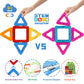 Coodoo Upgraded Magnetic Blocks Tough Tiles STEM Toys for 3+ Year Old Boys and Girls Learning by Playing Games for Toddlers Kids, Compatible