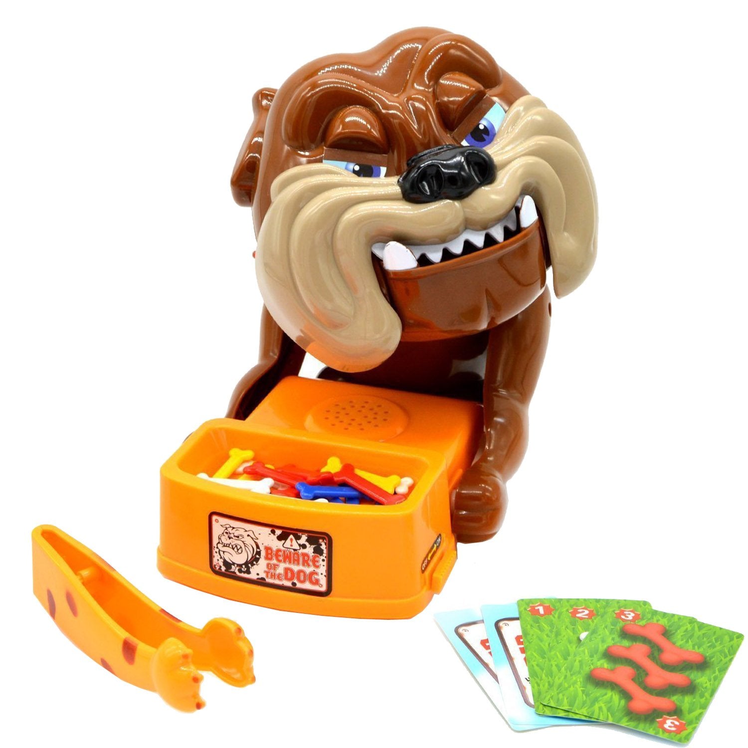 Beyoung Funny Parent Child Games Beware & Don't Wake The Dog Toys, Board Games & Electronic Pet Toys, Bad Dog Gnaw Bones(ABS)