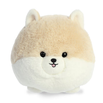 Aurora® Playful Teddy Pets™ Pom Stuffed Animal - Unique Design - Endless Play - Cream 9 Inches