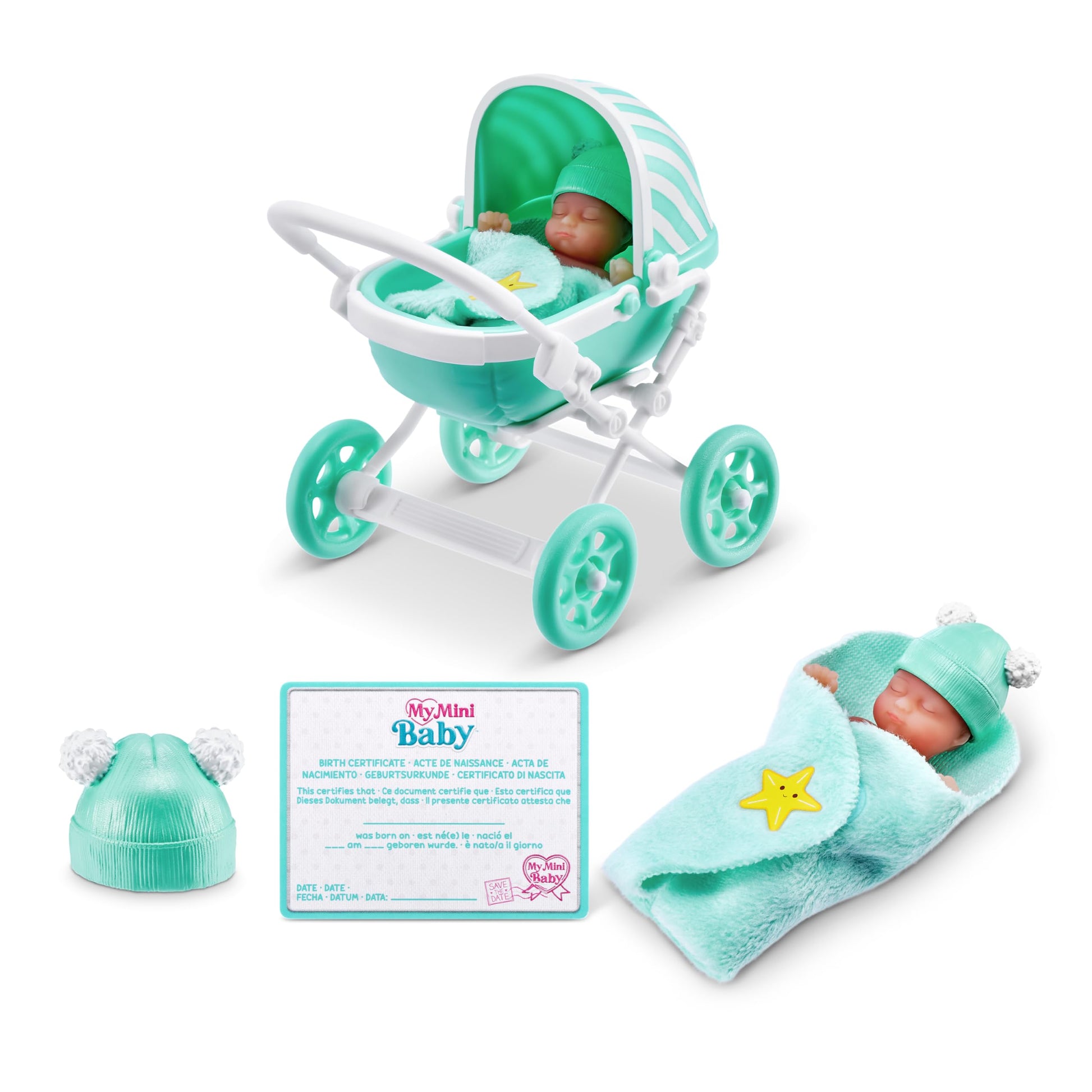 5 Surprise My Mini Baby Series 1 (2 Pack) by ZURU, Collectible Mystery Capsule, Toy for Girls, Realistic Miniature Baby, Playset and Accessories
