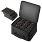 VEVOR Miniatures Storage Case for Warhammer 40k, Fits 500-750 Scale Models, Wooden Miniatures Display Holder with 5 Tray, Clear View Miniature