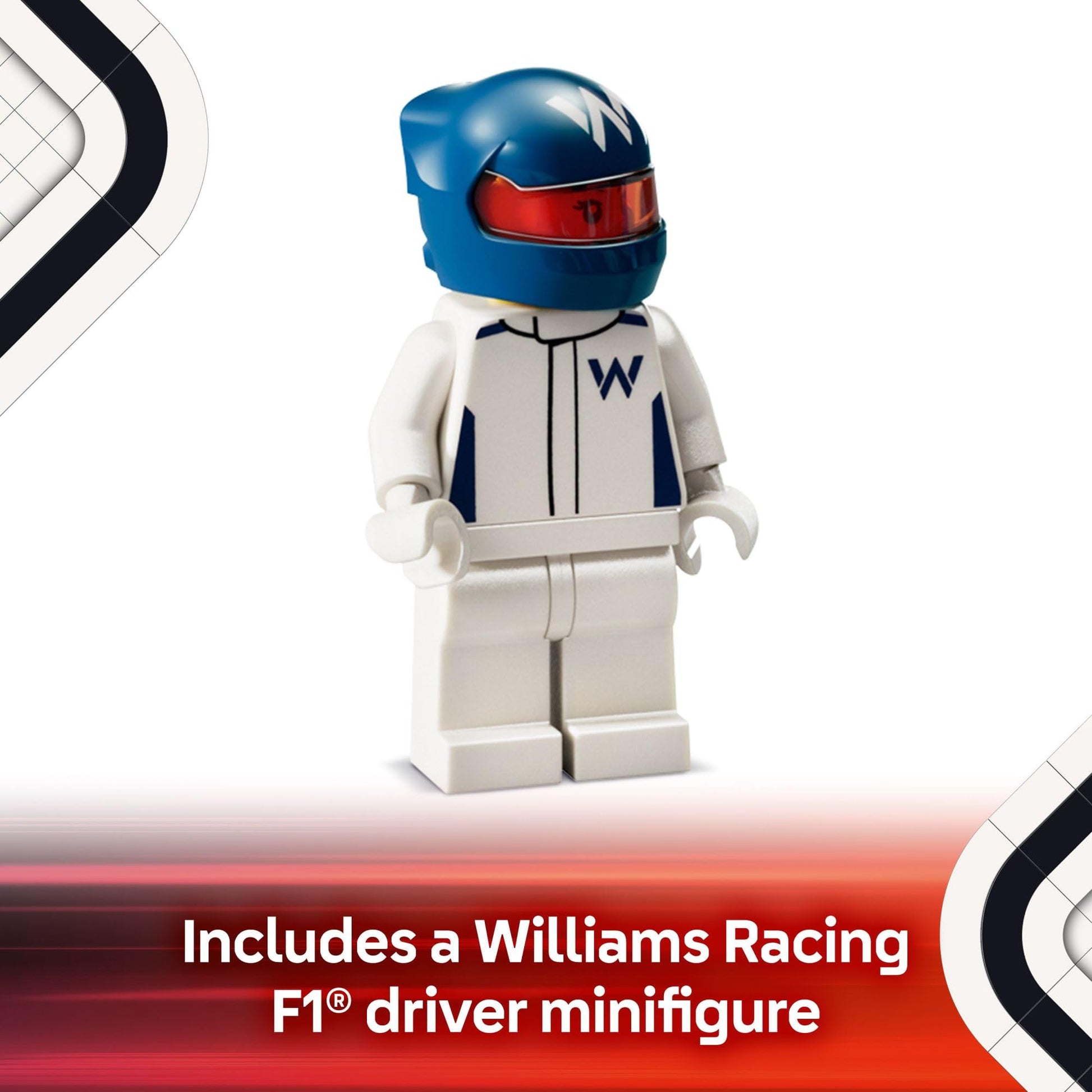 LEGO Speed Champions Williams Racing FW46 F1 Race Car Toy - Building Set for Kids, Boys & Girls, Ages 10+ - Toy Car for F1 Fans - Gift Idea