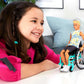 Barbie Ken Fashionistas Doll #167 with Wheelchair & Ramp Wearing Tie-Dye Shirt, Black Shorts, White Sneakers & Sunglasses, Toy for Kids 3 to 8 Years