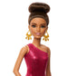 Barbie Ballroom Dancer Fashion Doll with Red Ruffle Dress, Dancing Shoes & Brown Styled Hair, Dancing Trophy Accessory