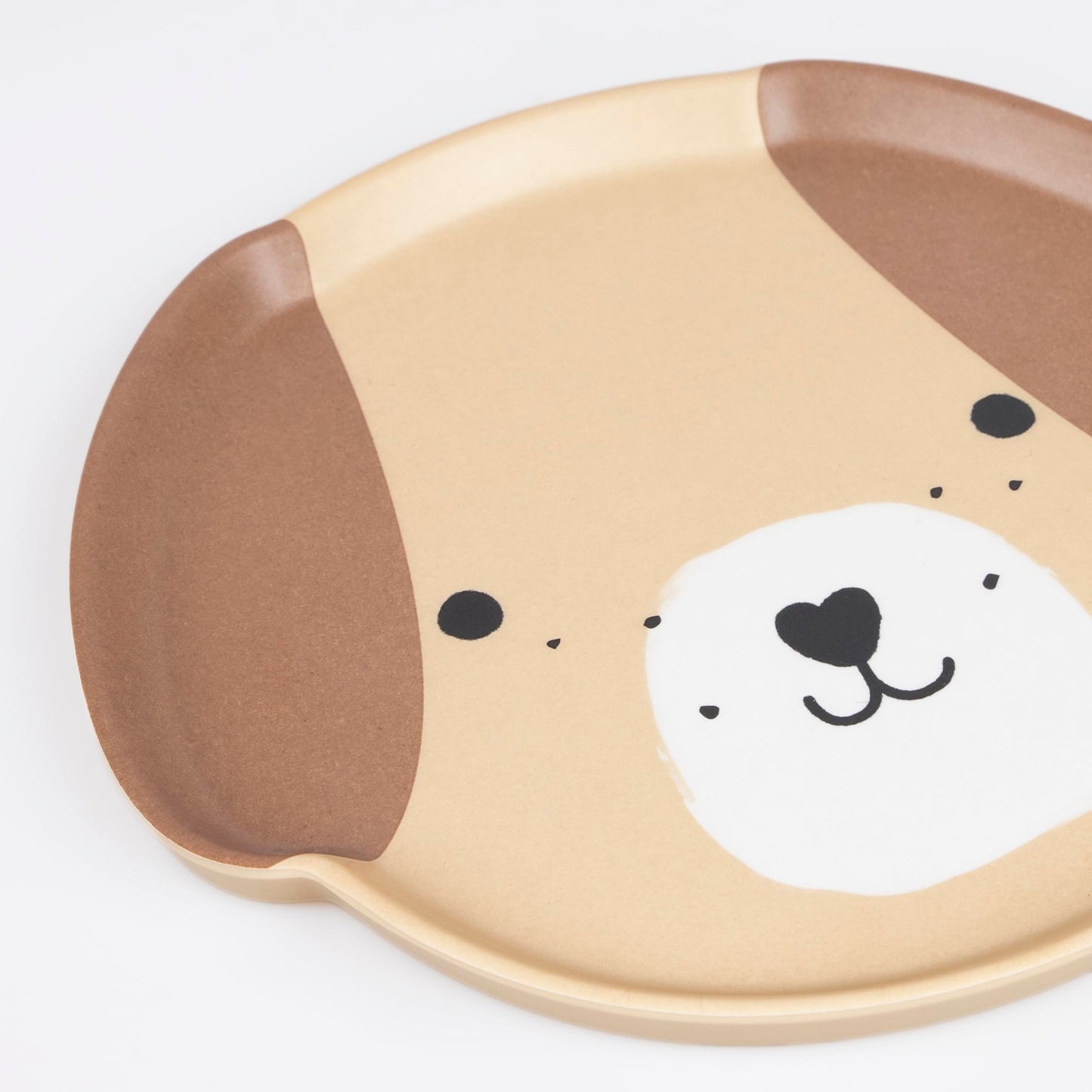 Meri Meri Reusable Puppy Plate (Pack of 1), Melamine Reusable Plate for Picnic, Outdoor, Camping, Birthday Parties, Dishwasher Safe, 7.25" x 7"