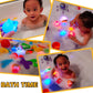 No Hole Bath Toy, 12 Pack Light up Animal, Flashing Color Tub Toys for Toddler Swimming Pool Party Bathtub Bathroom Shower Game, Bathtub Floating