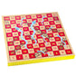 AMEROUS 12 inches Wooden Ludo Board Game - Snakes and Ladders, 2 in 1 Reversible, 1-4 Players Family Dice Games Set for Kids, Adults, Classics