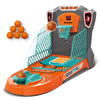 KUARLUBI Basketball Shooting Game Toy, Desktop Table Basketball Games Set with Basketball Court, Move Basket, Light and Score Fun Sports Novelty Toy