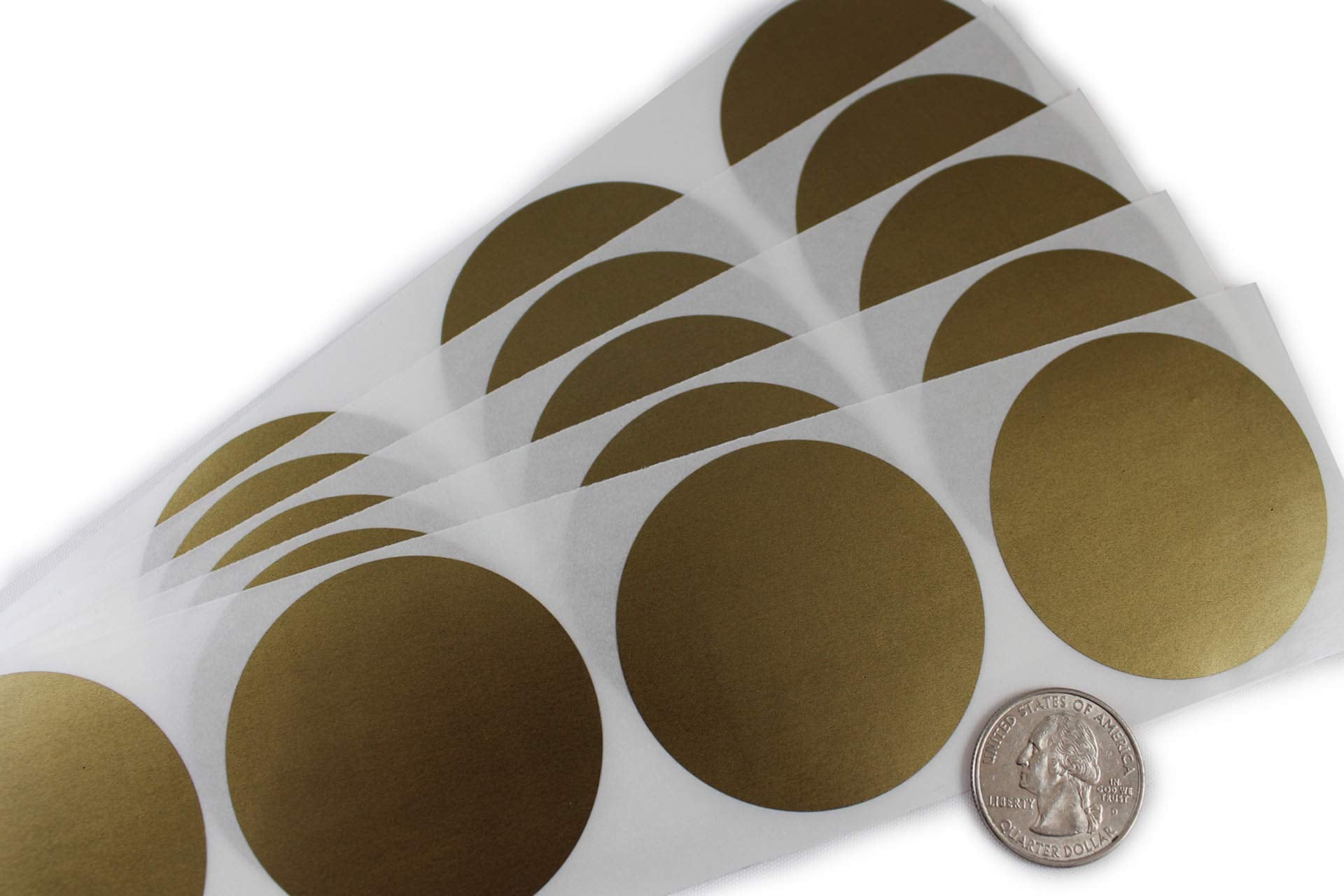My Scratch Offs 2 in Gold Round Scratch-Off Stickers, 1000 Pack