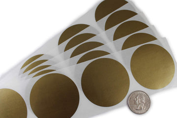 My Scratch Offs 2 in Gold Round Scratch-Off Stickers, 1000 Pack