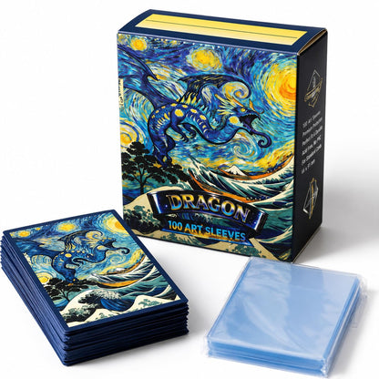 GuarditechProX 100+100 Double Sleeve Bundle - Matte Art Card Sleeves & Tight Fit Inner Sleeves, Acid-Free Standard Size Deck Protectors with Storage