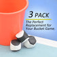 Viminston Bucket Toss Replacement Balls 3 Pack for Outdoor Yard Game (Toss Balls)