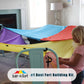 Tote a Fort Original XL Blanket Fort Building Kit - Portable Playhouse Play Tent Fort - Indoor & Outdoor Toy Set for Ages 4-12+ - STEM Toy - 4 Blanket