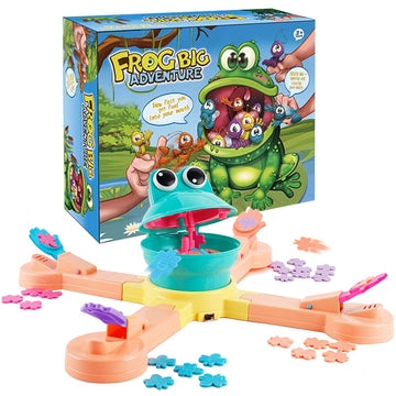 KEJIH Classic Feed Frog Board Game,Multiplayer Athletic Game,Frog Eating Bugs Game,Exercise The Speed of The Reaction Toy,Surprise Exciting Family