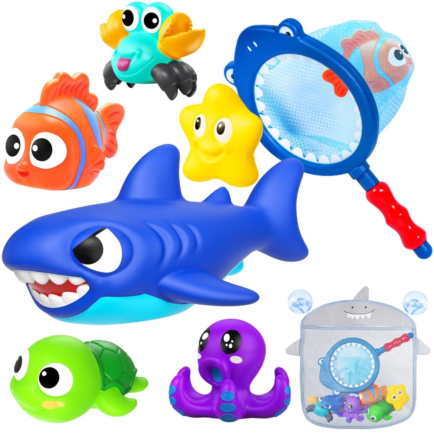 GZHFMUS No Hole Mold Free Baby Bath Toys for Kids Ages 1-3,Water Toys for Babies and Toddlers,Ocean Animal Bath Toys for Bathtub,Shower,Beach