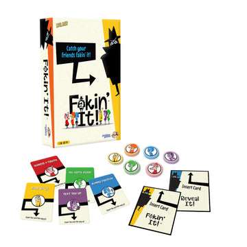 JACKBOX Games Fakin’ It Board Game - for Adults & Teens - Fun Social Deduction Card Game for Ages 14 & Up - Hilarious Board Game for Game Nights