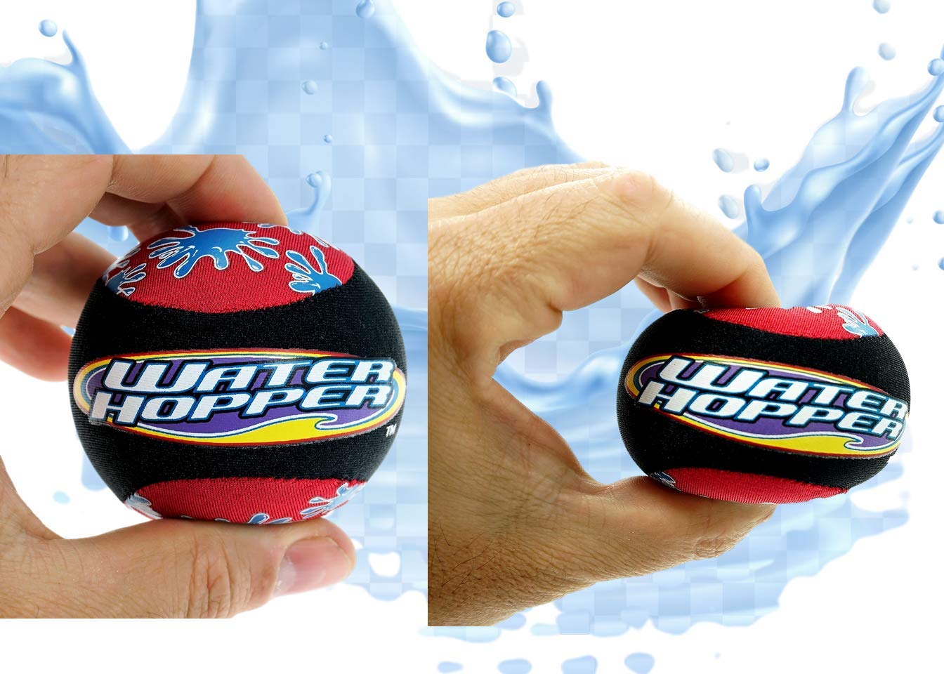 JA-RU Water Skipping Ball (3 Pack) - Water Bouncing Ball that Skips on Water, Swimming Pool Balls & Pool Toys for Kids Ages 4-8 Years & Up, Party