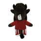 Bobbi-Dobbiez Attachable Plushie Indiana University Hoosiers Mini Bison Mascot - Attaches to Backpacks, Bags, Shoes, Water Bottles, and More