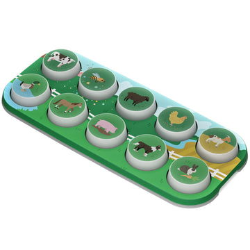BOPPO On the Farm Toppo - Interchangeable Expansion Screen-Free Tablet - Educational Handheld Games and Activities for Kids