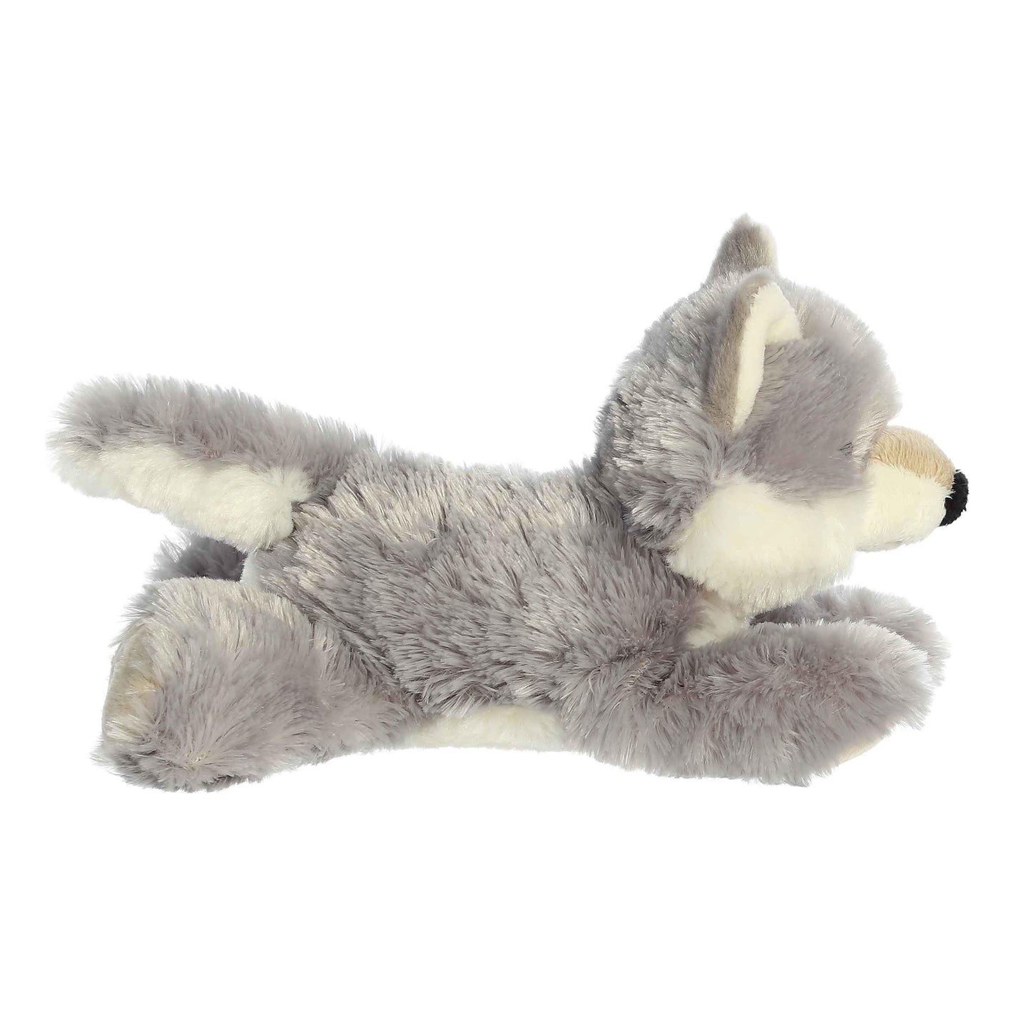 Aurora® Responsibly Made Eco Nation™ Eco Softies™ Wolf Stuffed Animal - Ideal for Playtime Adventures - Perfect for Birthdays or Just Because - Gray 9