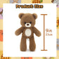 MR ViviCare 9" Soft Plush Teddy Bear - Adorable Brown Stuffed Animal Toy with White Belly - Perfect for Gifts, Bedtime, Nursery & Travel Cuddles