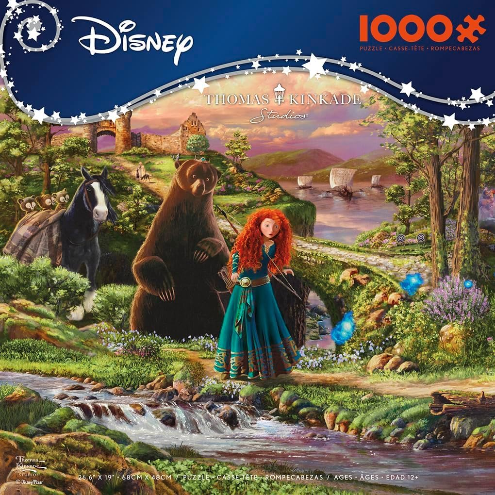 Ceaco - Thomas Kinkade Disney - Brave - 1000 Piece Jigsaw Puzzle for Adults