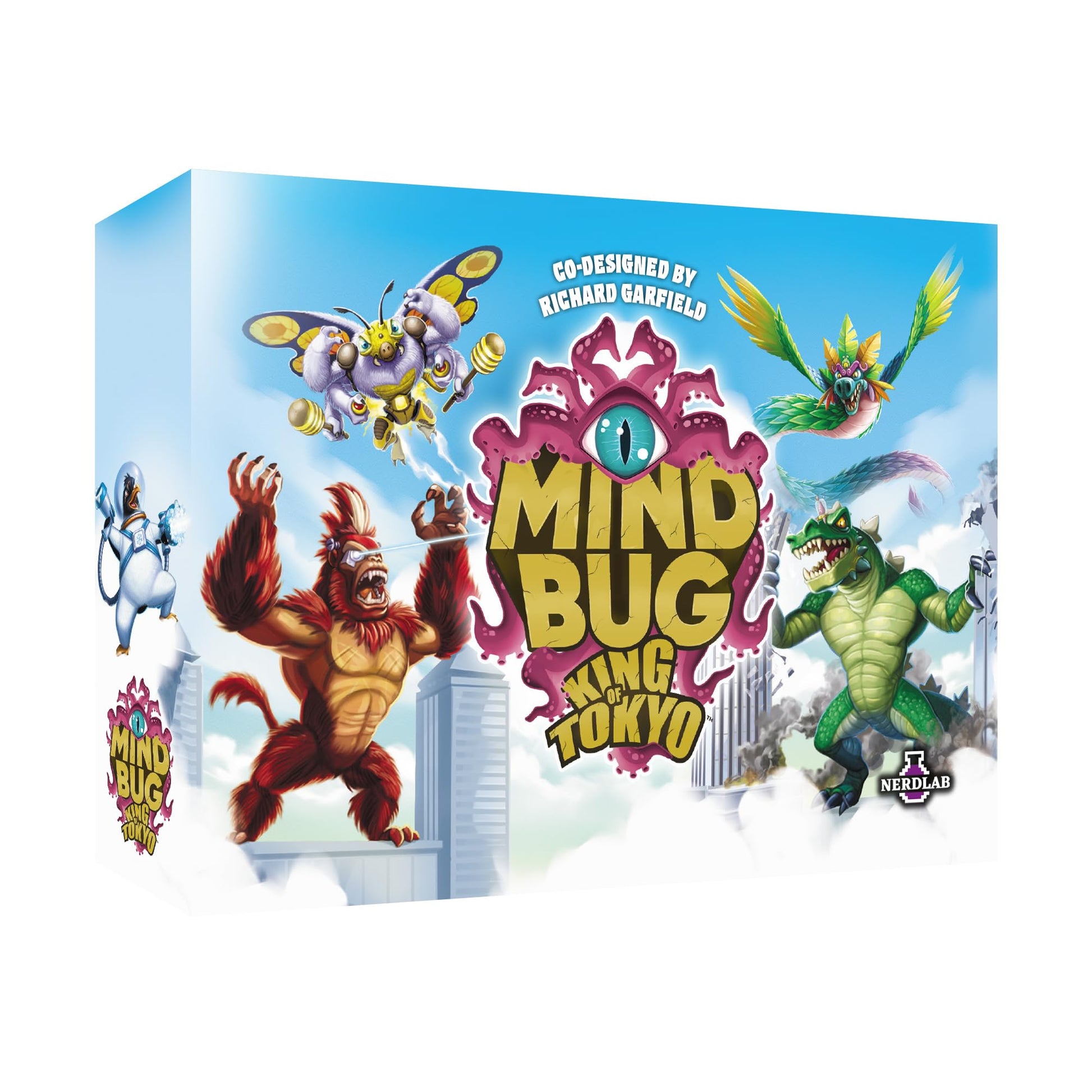 Mindbug: King of Tokyo Card Game - Epic Crossover Battle of Kaijus & Monsters, Strategic Duel Game with Dice, Energy Cubes & Creature Cards for Kids