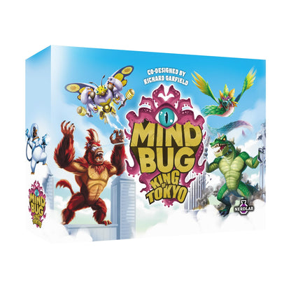 Mindbug: King of Tokyo Card Game - Epic Crossover Battle of Kaijus & Monsters, Strategic Duel Game with Dice, Energy Cubes & Creature Cards for Kids