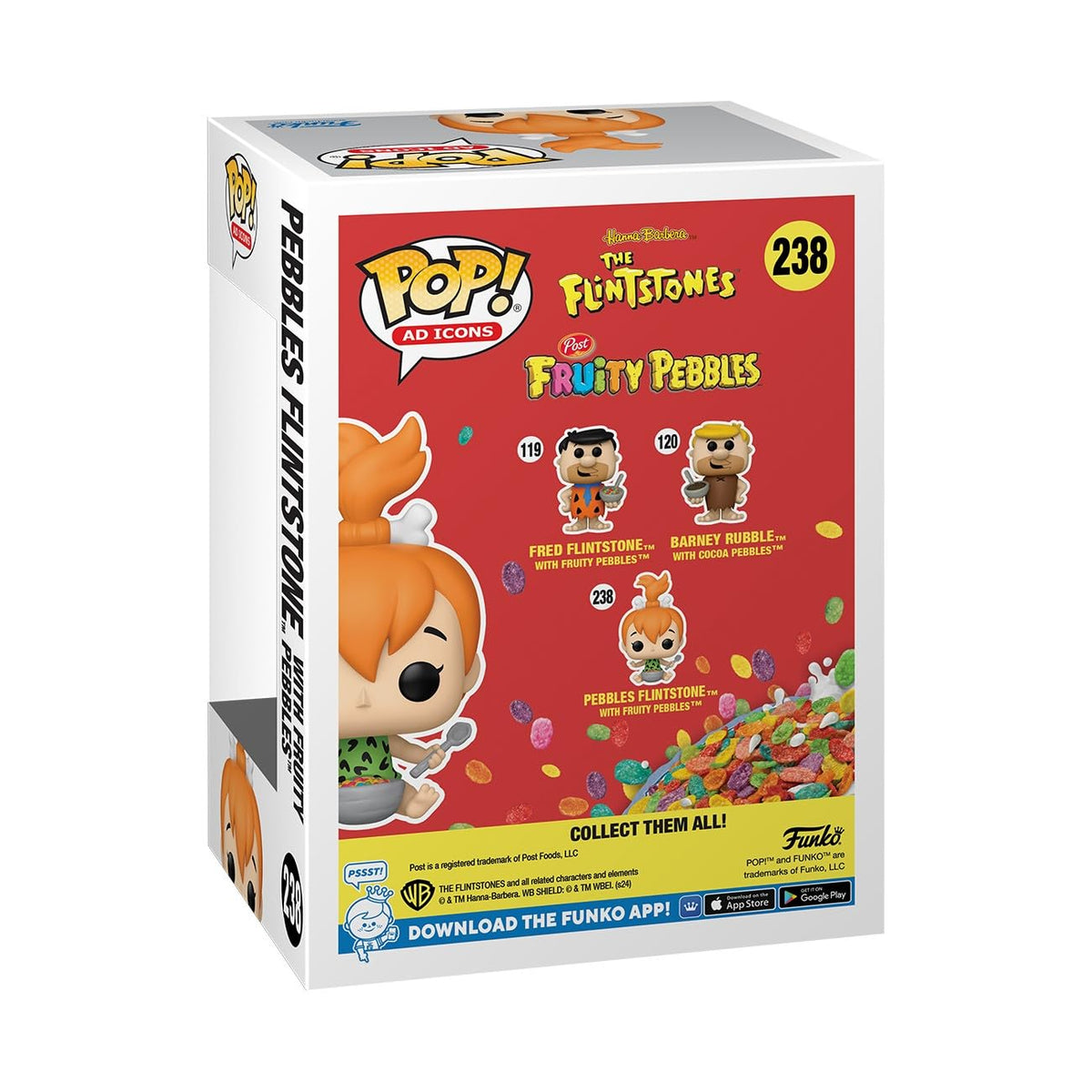 Funko Pop! Ad Icons: Pebbles Flintstone with Fruity Pebbles