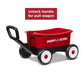 Radio Flyer Push & Pull Walker Wagon with Teddy Bear, Ages 1-4 Years, Red