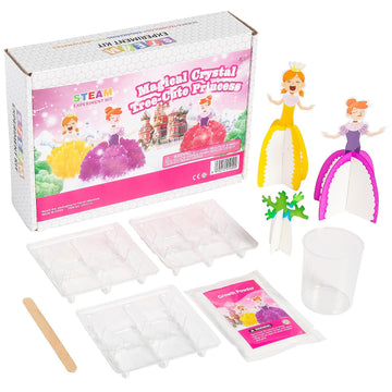 Fun Express 11 3/4" x 10 1/4" STEAM Crystal Princess Crystal Growing Kit