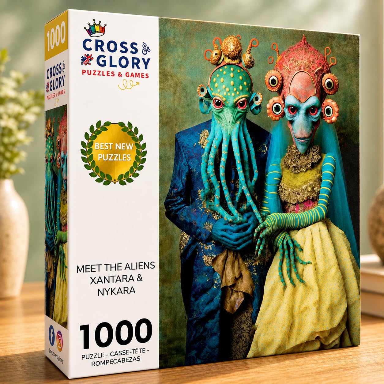 Cross & Glory | 1000 Piece Jigsaw Puzzles for Adults | Xantara & Nykara
