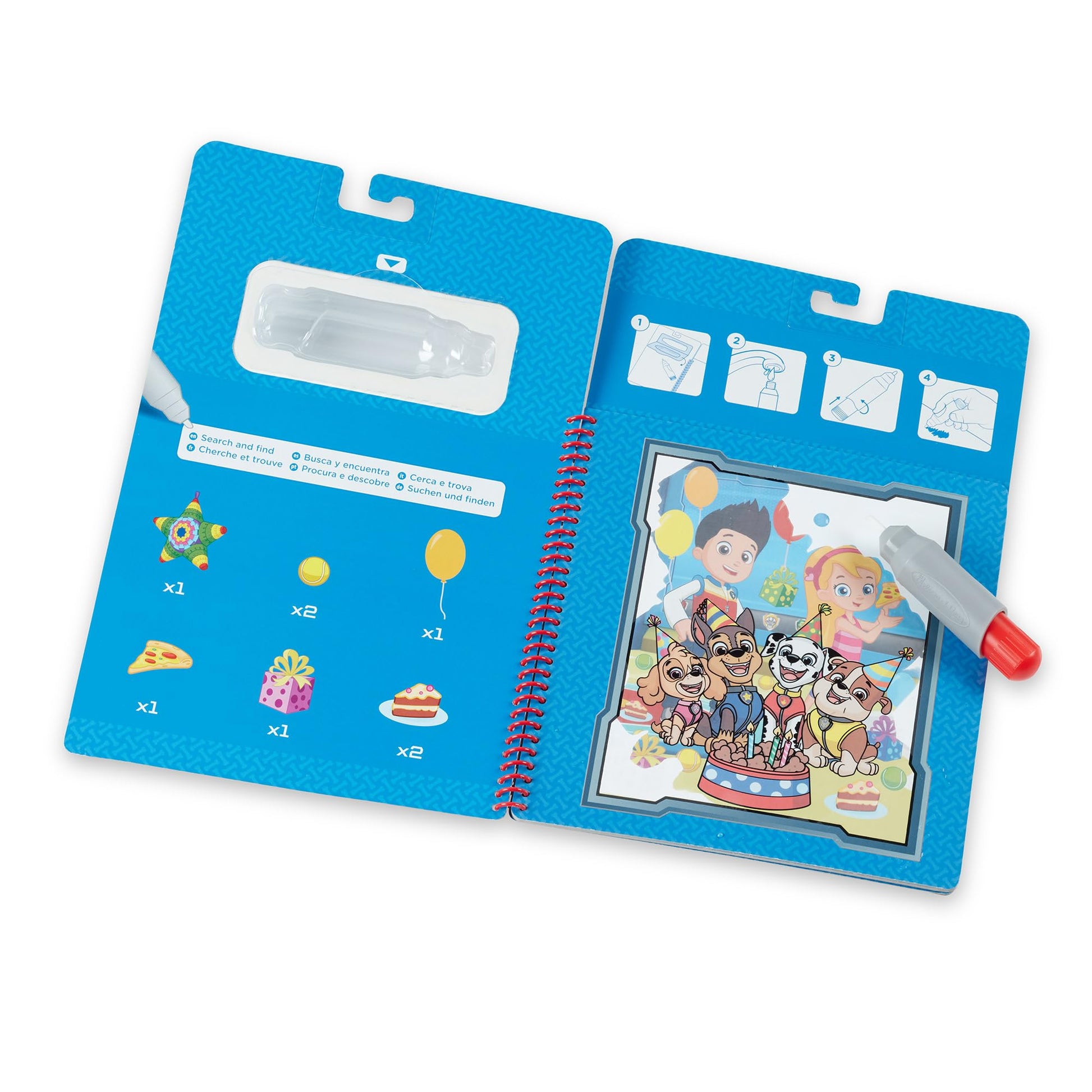 Melissa & Doug PAW Patrol Water Wow! Chase Water Reveal Travel Book Activity Pad | 3+ | Gift for Boy or Girl