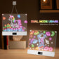 LED Drawing Board for Kid - Rechargeable 14" Doodle Glow Neon Art Note Boards, Holiday Birthday Gifts Toy for Kids Girls Boys Teens, Light Up Acrylic