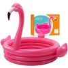 48” Pink Flamingo Blow Up Swimming Pool for Kids Holds 65 Gallon Water