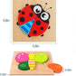 Wooden Puzzles Toddler, 6 Pack Animal Jigsaw Puzzles Montessori Toys for Kids Baby Boys Girls Brain Development Preschool Learning Educational Toy
