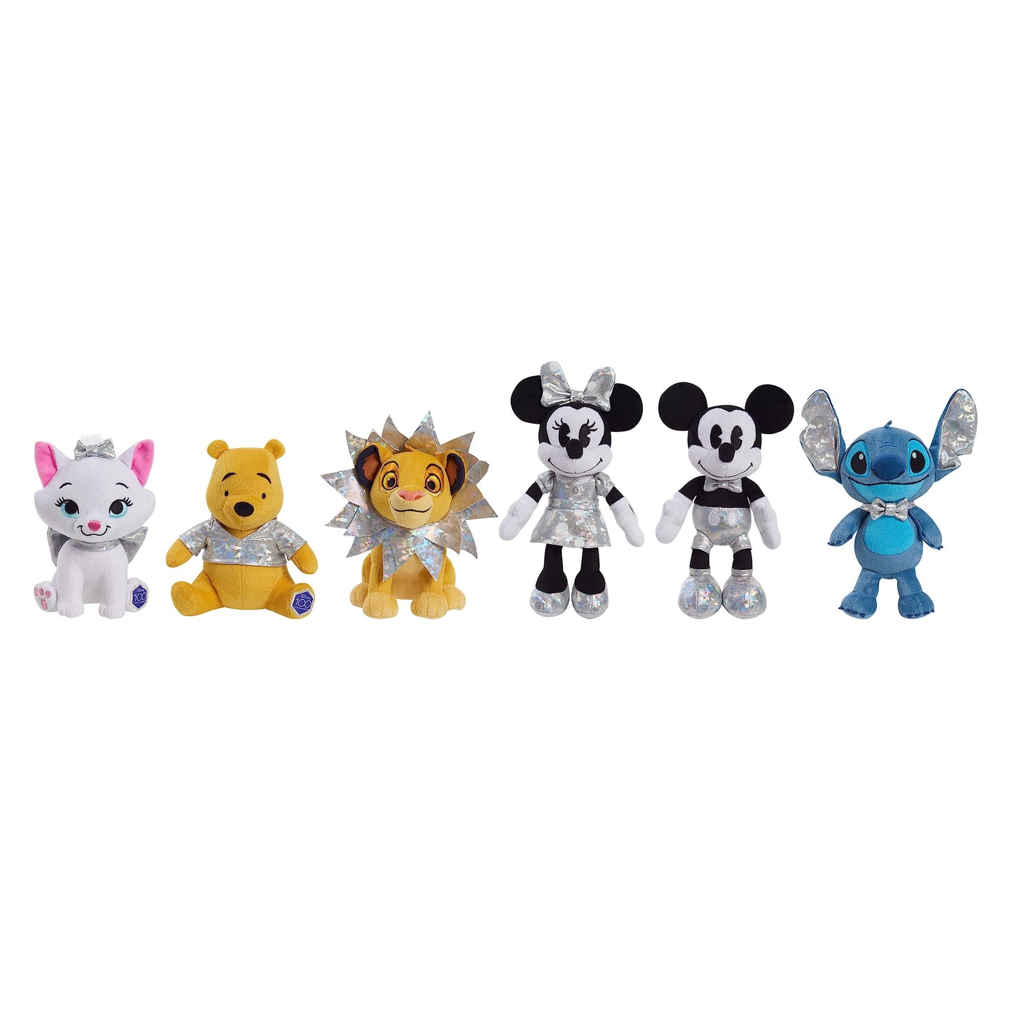 Disney100 Years of Wonder Mickey Mouse Small Plush Stuffed Animal, Kids Toys for Ages 2 Up by Just Play