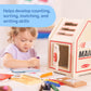 Melissa & Doug Stamp & Sort Wooden Mailbox Pretend Play Post Office Toy