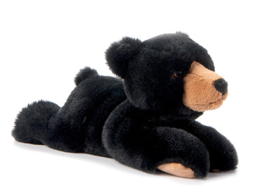 The Petting Zoo Black Bear Stuffed Animal Plushie, Gifts for Kids, Earth Keeperz Wildlife Animals, Zoologee Black Bear Plush Toy, 10 inches