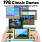 EASEGMER Handheld Games for Kids, Built-in 198 Classic Plug and Play Games, 3 Inch Portable Video Games Player Best Kids Electronic for Boys Ages 4-12