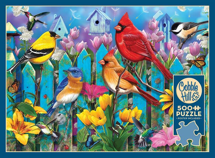Cobble Hill 500 Piece Puzzle - On The Fence - Sample Poster Included