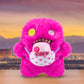 Fuggler Mini Rascals 9-inch Assortment Series 1 (Double Trouble) (Oogah Boogah (Pink - Long Pile) by ZURU, Funny Ugly Monster Plush Toy