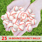 25 Bouncy Balls for Kids Party Favors Small Rubber Superball Baseball, 27mm