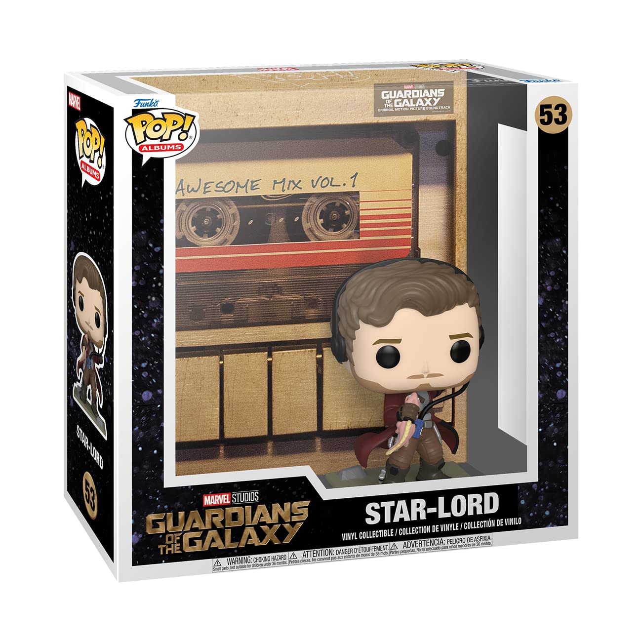 Funko POP! Albums: Awesome Mix Vol. 1- Music - Collectable Vinyl Figure - Gift Idea - Official Merchandise - for Kids & Adults - Music Fans - Model