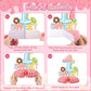 Tarklanda 10pcs Donut 1st Birthday Honeycomb Centerpieces Party Decor for Baby Girl,First ONE Sweet Donut 3D Table Centerpieces Party Happy Birthday