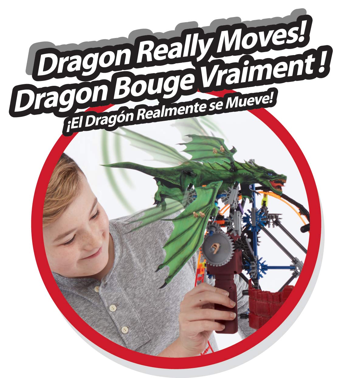 K'NEX Dragon's Revenge Thrill Coaster - 578 Parts - Roller Coaster Toy - Ages 7 & Up
