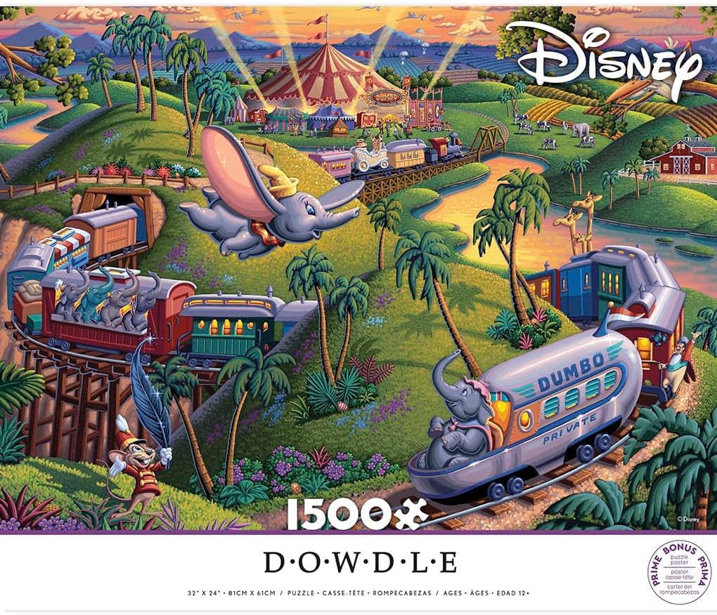 Ceaco - Disney - Dowdle - Dumbo The Flying Elephant - 1500 Piece Jigsaw Puzzle