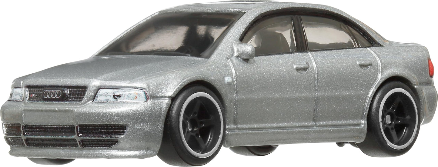 Hot Wheels Premium Car Culture Collectible Toy Car, 1:64 Scale Die-Cast Audi S$ Quattro, World Tour Vehicle with Real Riders Tires